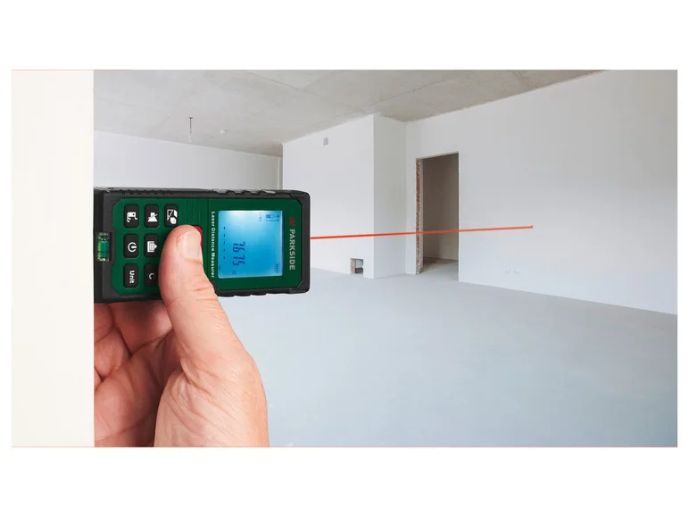 Telêmetro a laser PARKSIDE® PLEM 50, 50 m