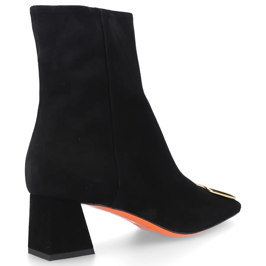 Santoni - Stiefeletten 70230 Veloursleder - schwarz