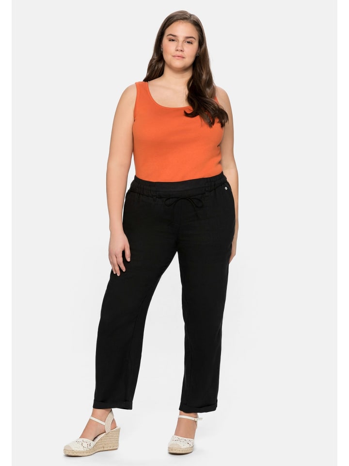 sheego Schlupfhose in schwarz günstig kaufen