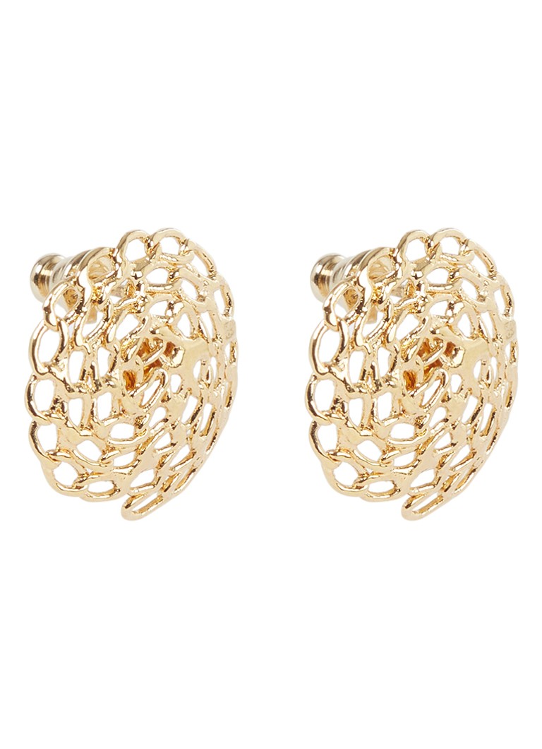 Gas Bijoux Onde Gourmette gold-plated stud earrings