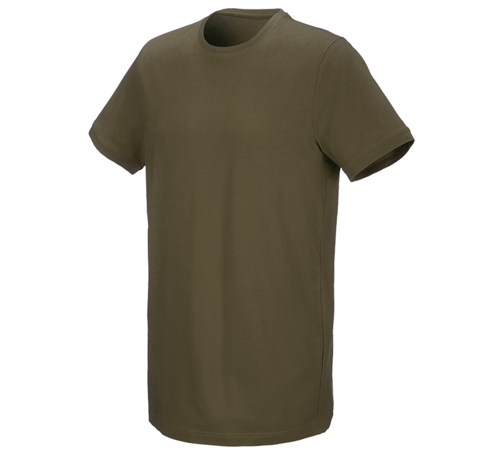 e.s. T-Shirt cotton stretch, long fit
