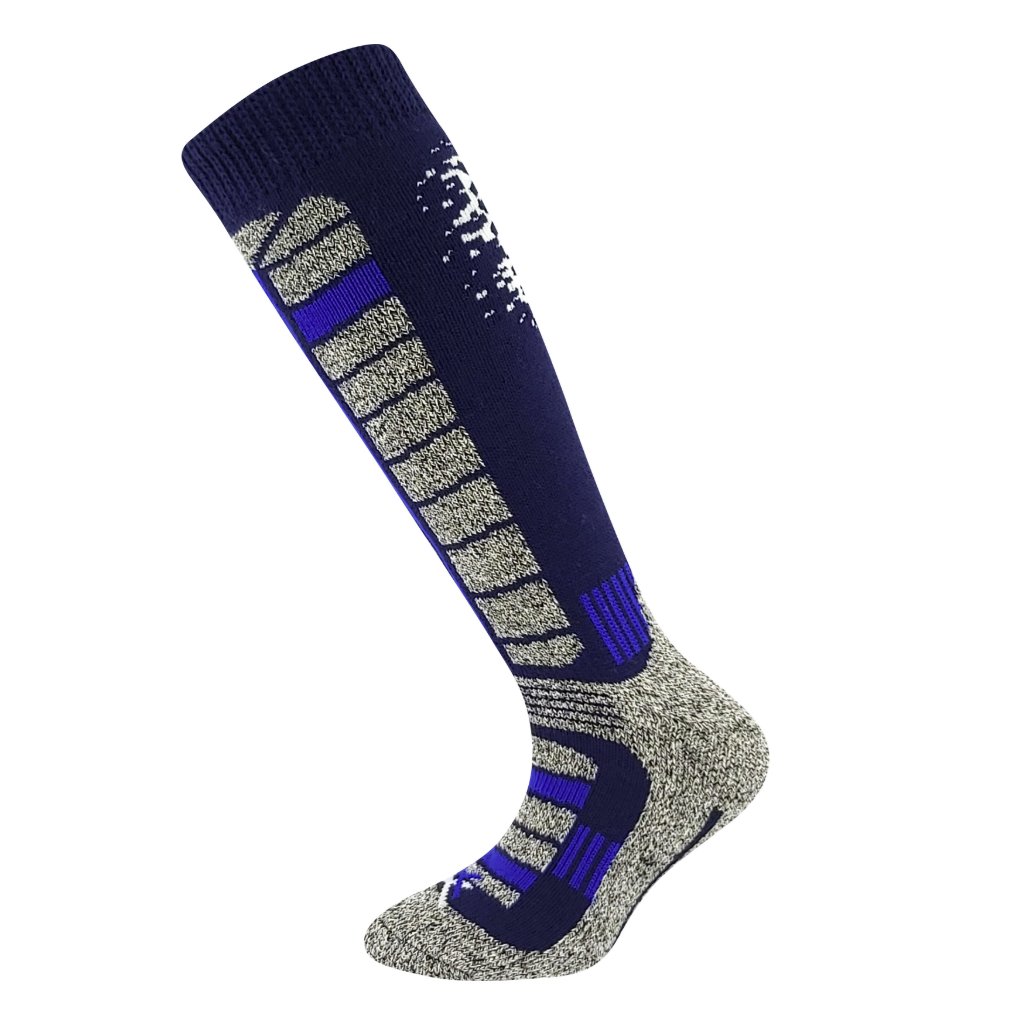Voxx Carving Blaue Kinder Merino Kniestrümpfe