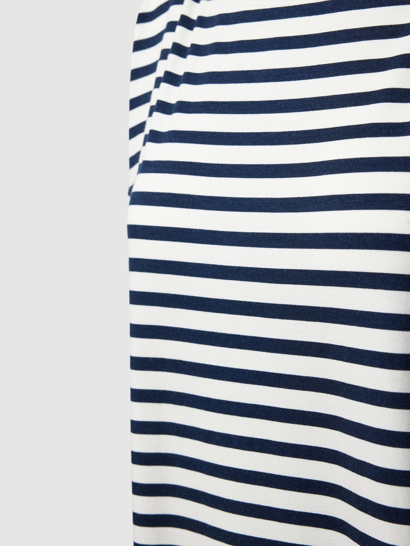 Nachthemd mit Streifenmuster in marineblau