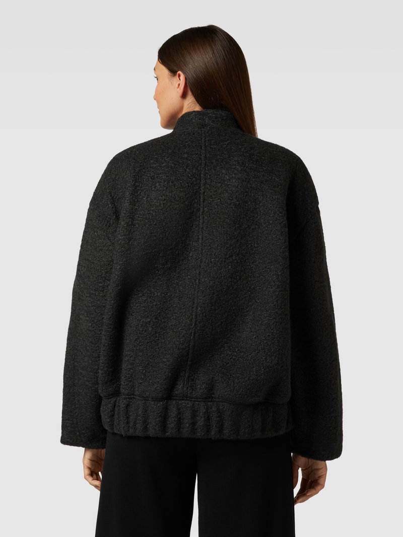 Jacke mit Stehkragen Modell 'SUGAR' in anthrazit
