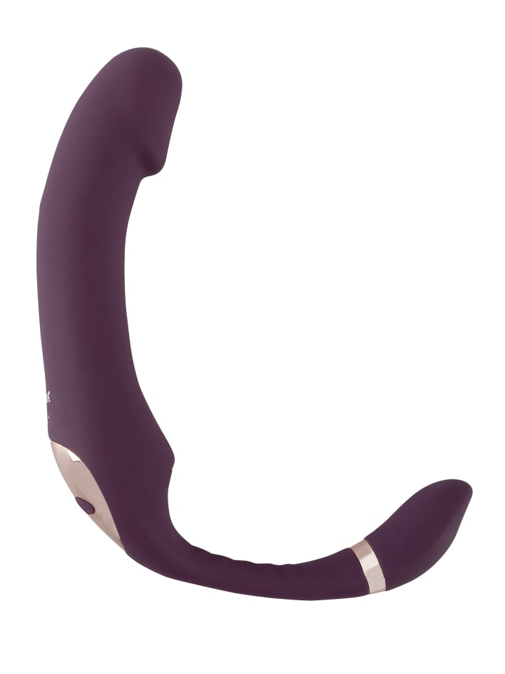 Javida Vibrator Nodding Tip Vibrator with Stimulator in lila günstig kaufen 18,5 cm