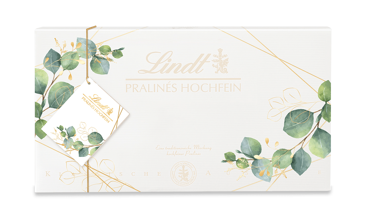 Pralinés Hochfein in Geschenkpapier Winter, 350g