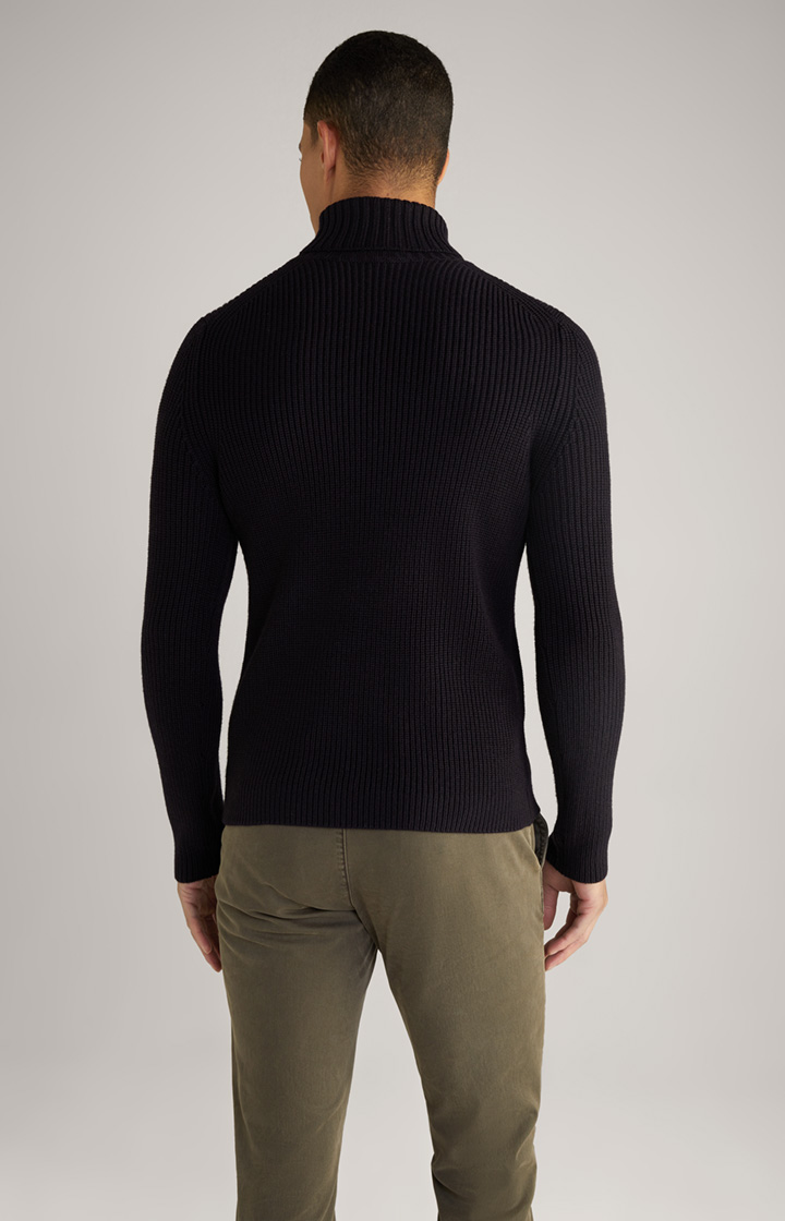 Rollkragenpullover Orlin in Navy