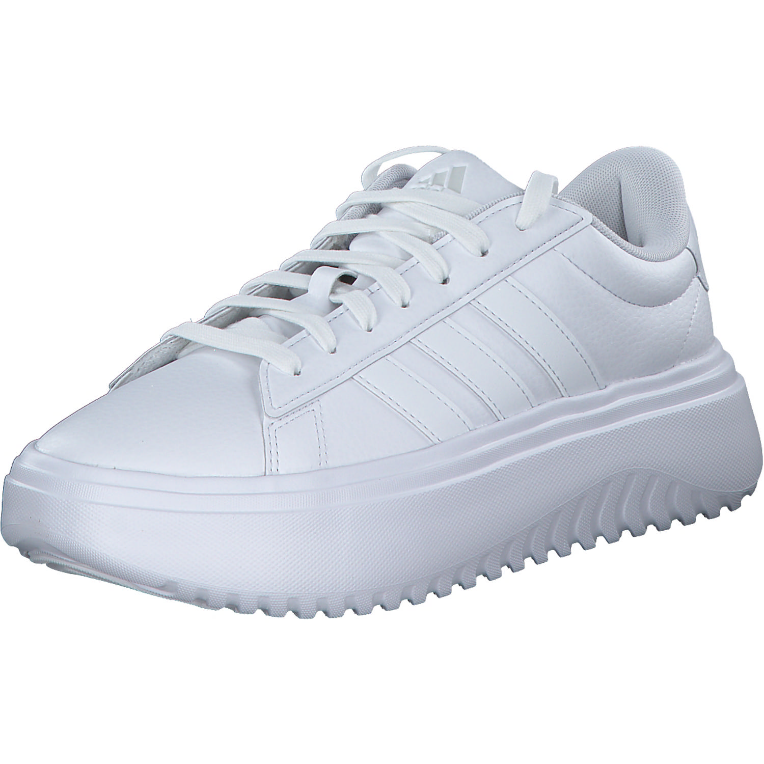 Adidas Grand Court Platform Suede, Schnürschuhe, Damen, Weiß