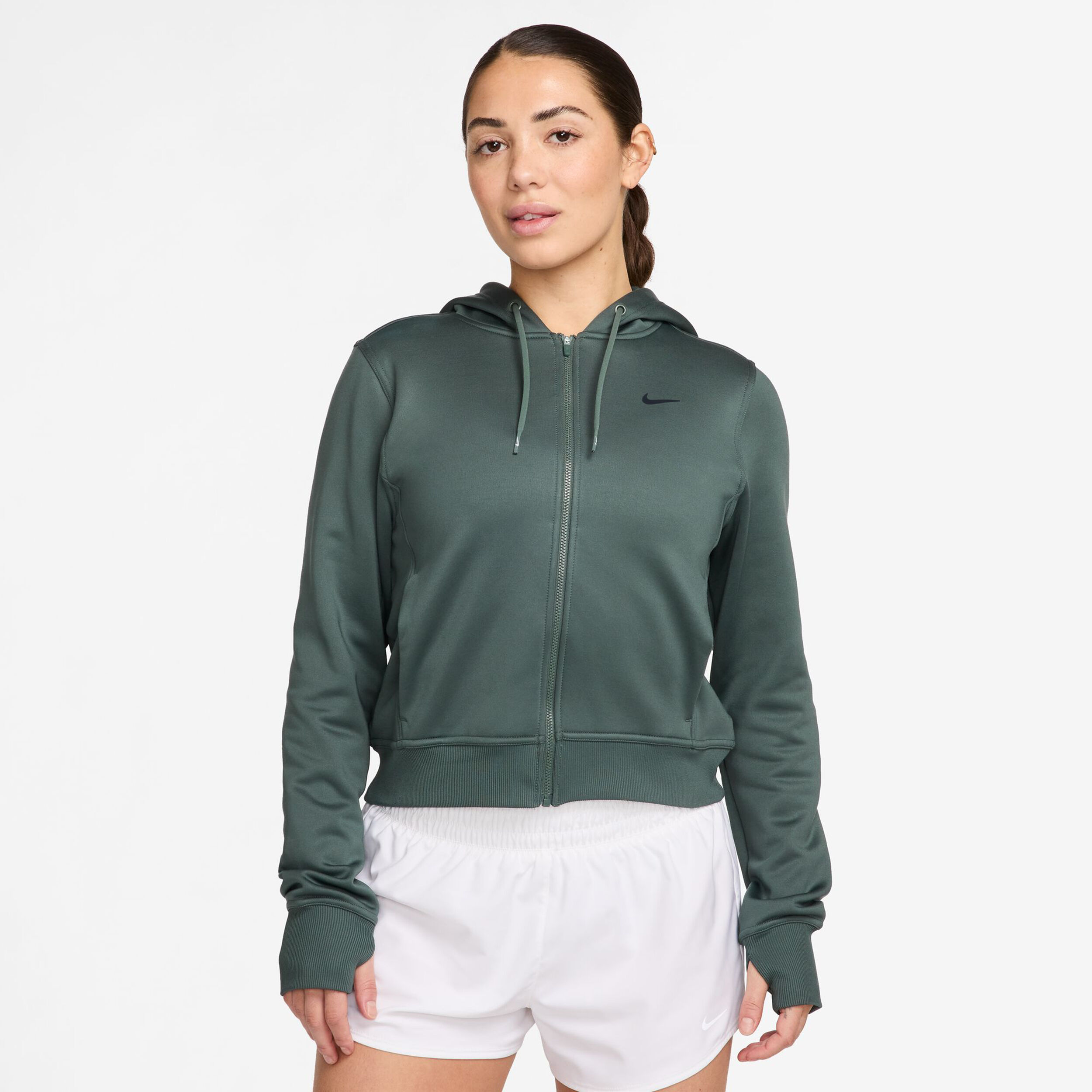 One Therma-Fit Sweatjacke Damen - Grün, Schwarz