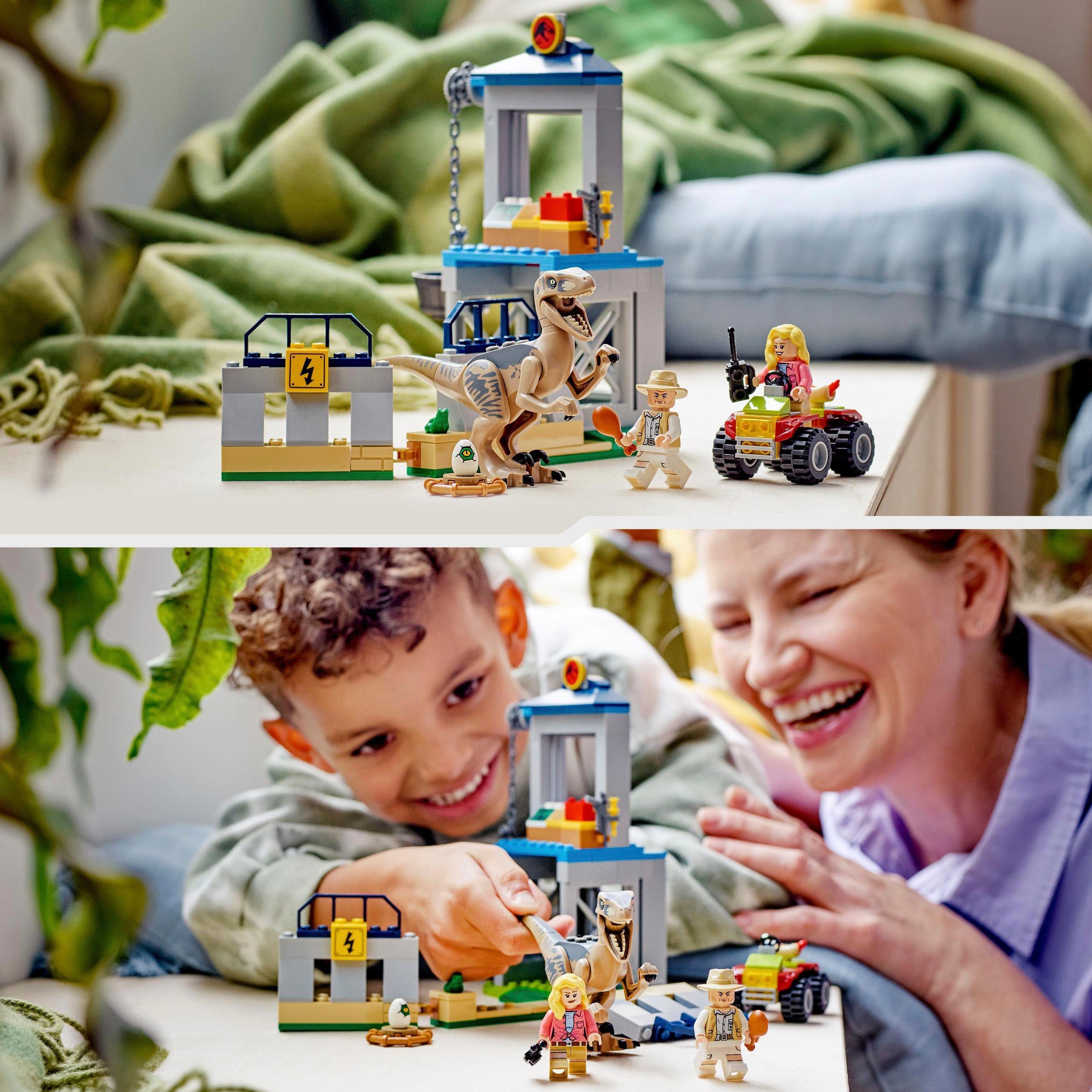 LEGO® Konstruktionsspielsteine Flucht des Velociraptors (76957), LEGO® Jurassic Park, (137 St), Made in Europe