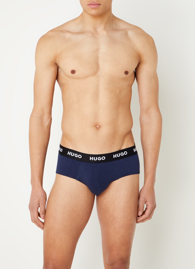 Slips HUGO BOSS avec bande logotée, lot de 3
