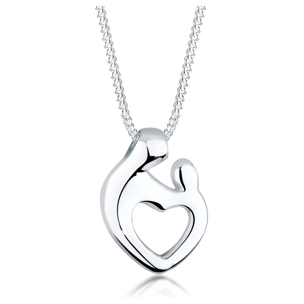 Elli Elli by Julie & Grace Collier femme Coeur Pendentif mère et enfant en argent 45 c collier