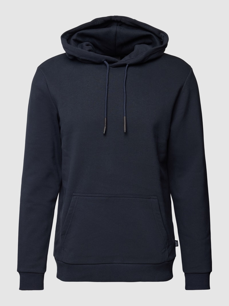 Hoodie in melierter Optik Modell 'CERES' in dunkelblau
