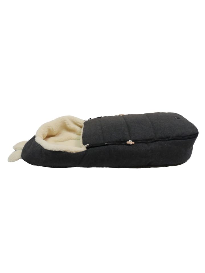 Kaiser Fleece-Fußsack Hoody Maus Wool Fütterung aus 100% Schafwolle in grau günstig kaufen onesize