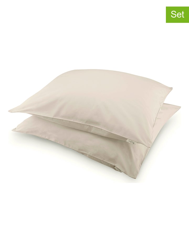 Walra 2er-Set: Kissenbezüge in Beige günstig kaufen 80x80 cm