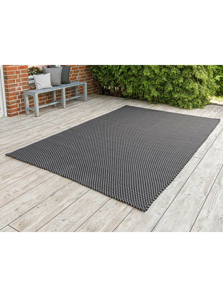 PAD Concept Outdoor Teppich POOL Stone Grau / Schwarz 200x300 cm günstig kaufen onesize