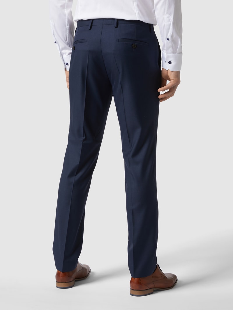 Slim Fit Anzug-Hose aus Schurwolle in blau