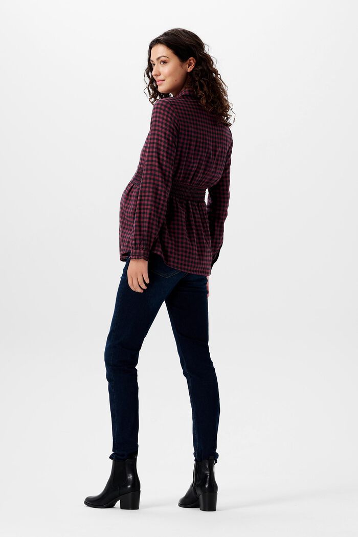 Karierte Flanellbluse mit Stillfunktion