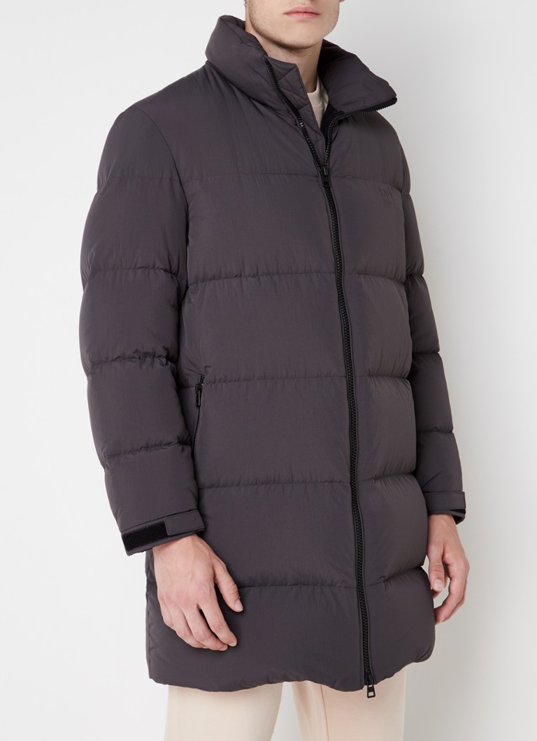 Jaqueta puffer longa HUGO BOSS Magnus com enchimento de plumas