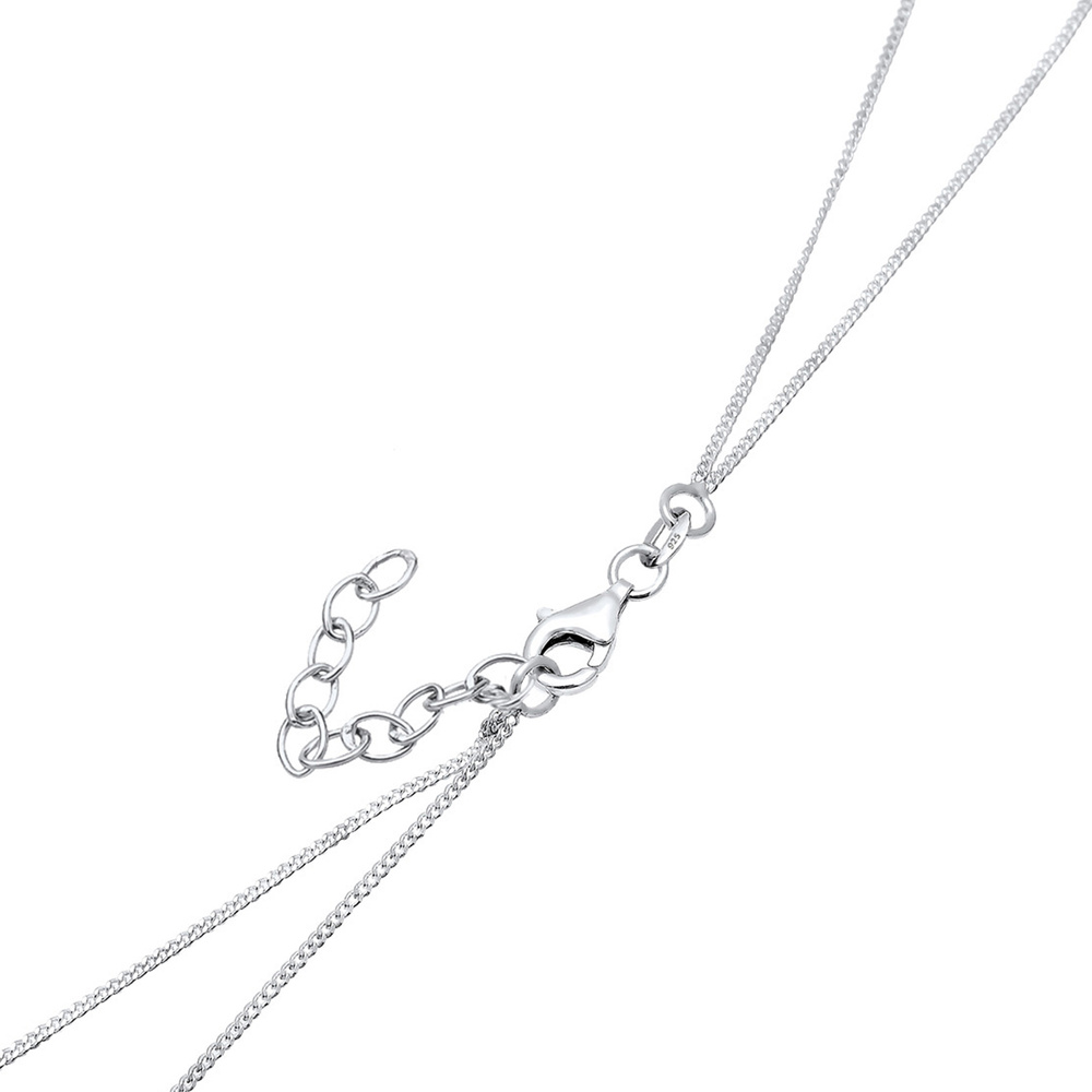 Elli Elli Collier Femme Choker Couches Minimale - (925/1000) Argent collier