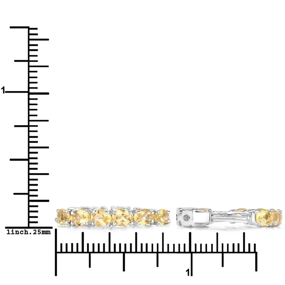 Rafaela Donata Boucles doreilles Argent sterling Citrine en Argent Bijoux