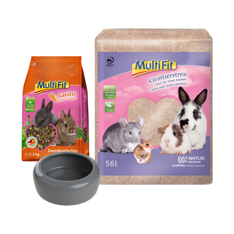 MultiFit Hauptfutter MultiFit Zwergkaninchen Geschenk-Set 3tlg.