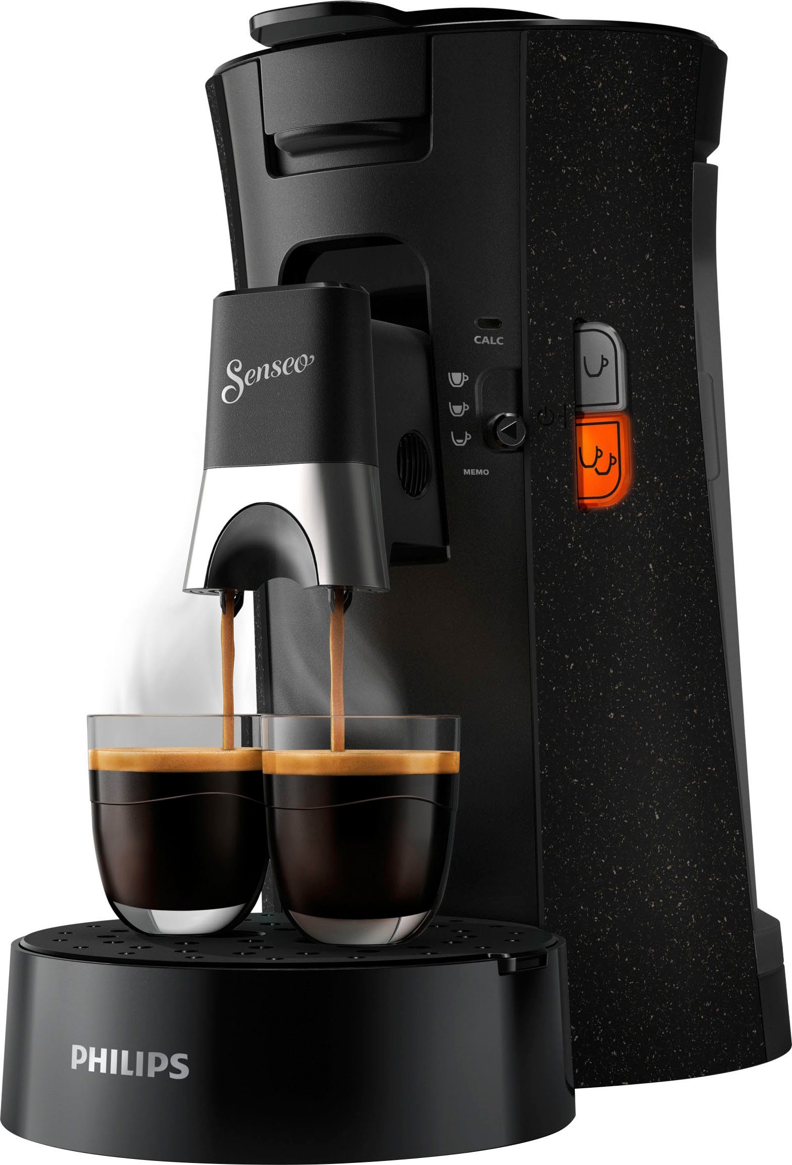Philips Senseo Kaffeepadmaschine Select ECO CSA240/20, aus 37% recyceltem Plastik, +3 Kaffeespezialitäten, Memo-Funktion, Gratis-Zugaben (Wert €14,-UVP)