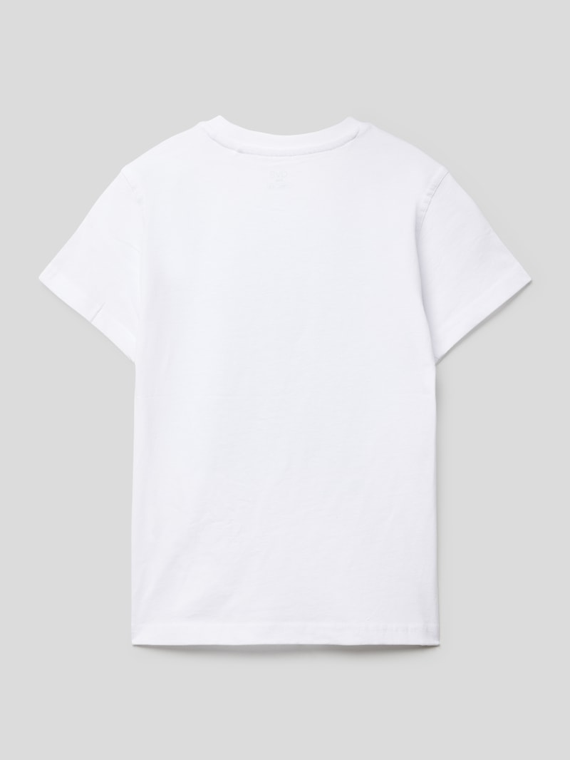 T-Shirt mit Motiv-Print in offwhite