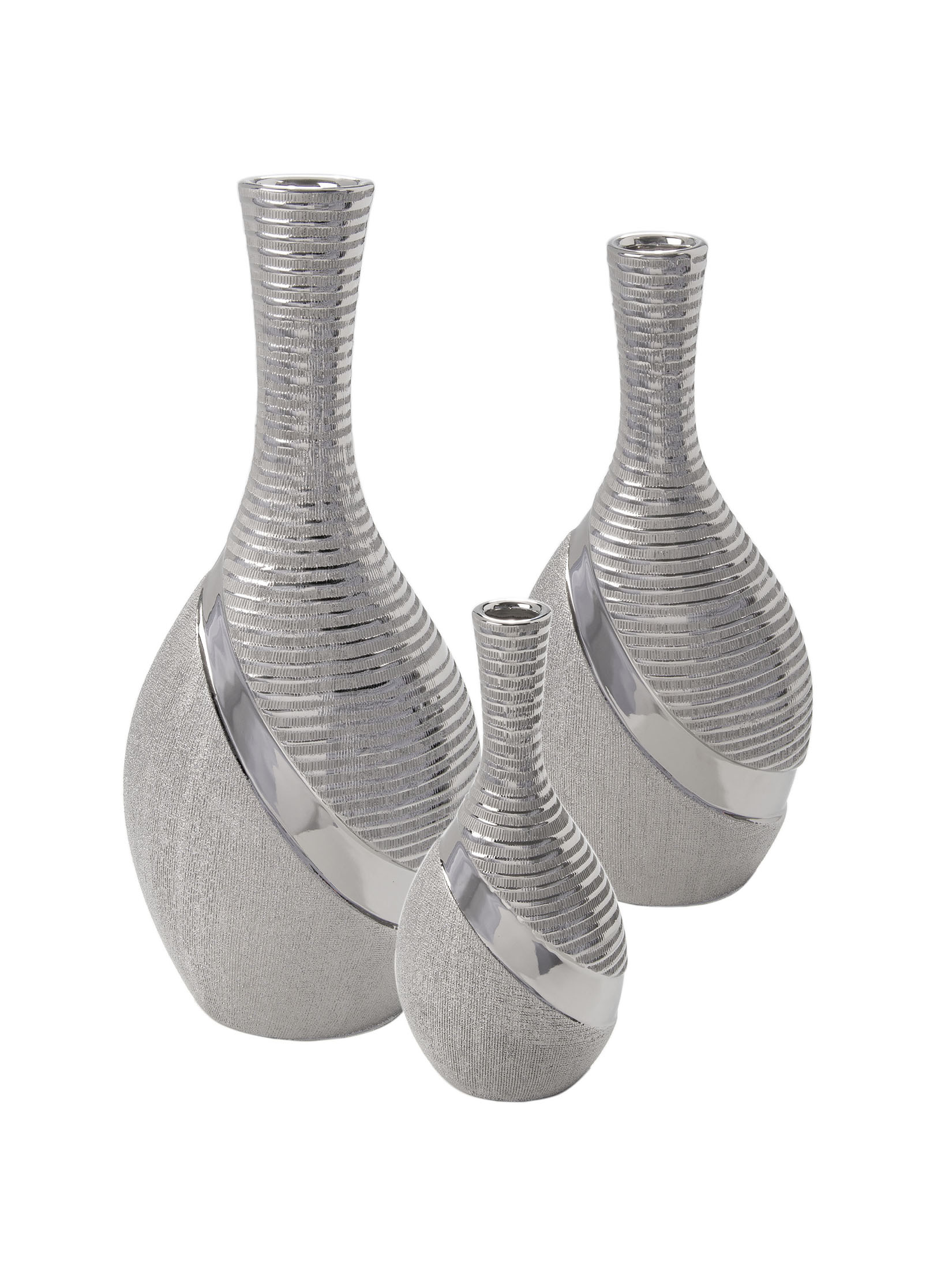 Hainan Deko-Vase, Silber