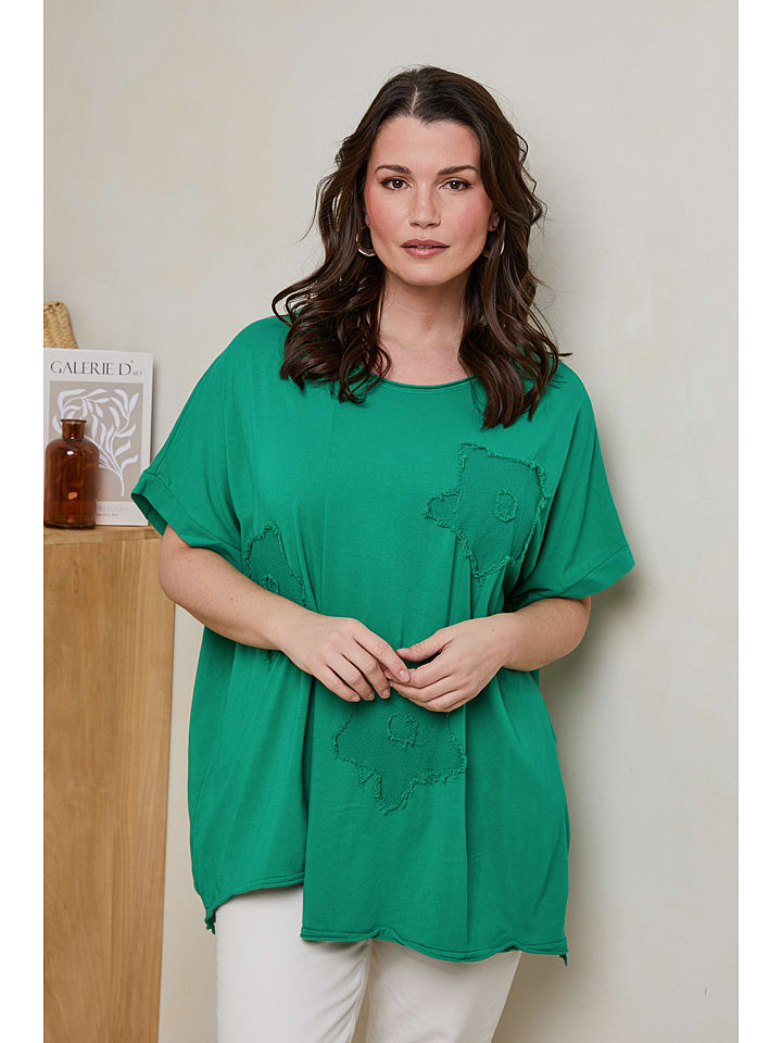 Curvy Lady Bluse in Grün günstig kaufen