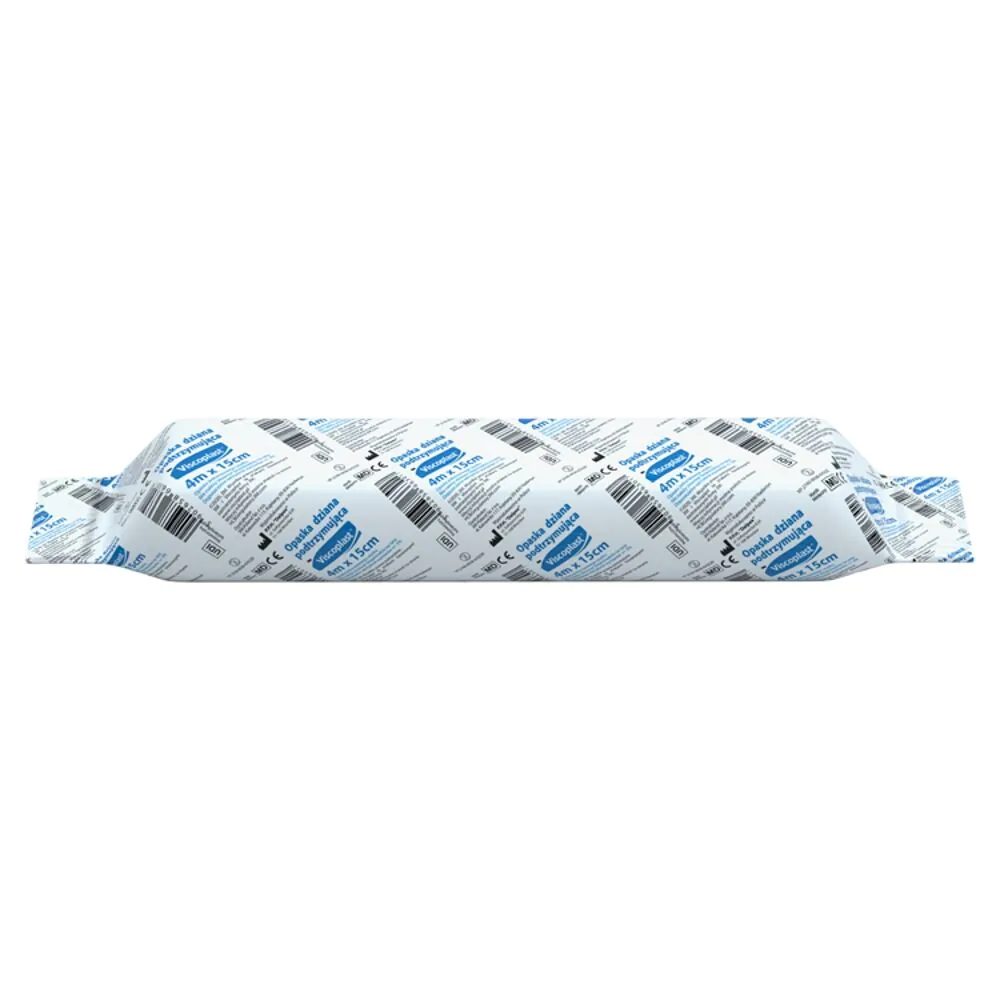 Viscoplast, bandagem de suporte tricotada, 0,15 x 4 m