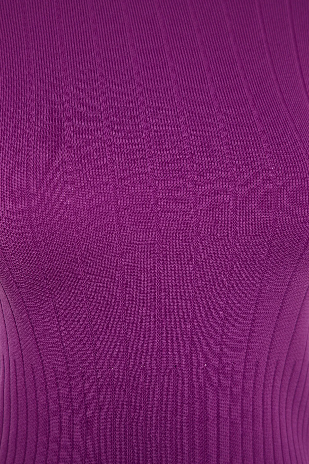 Trendyol Collection  Lila Basic Strickpullover mit Rundhalsausschnitt TWOAW23KZ01249