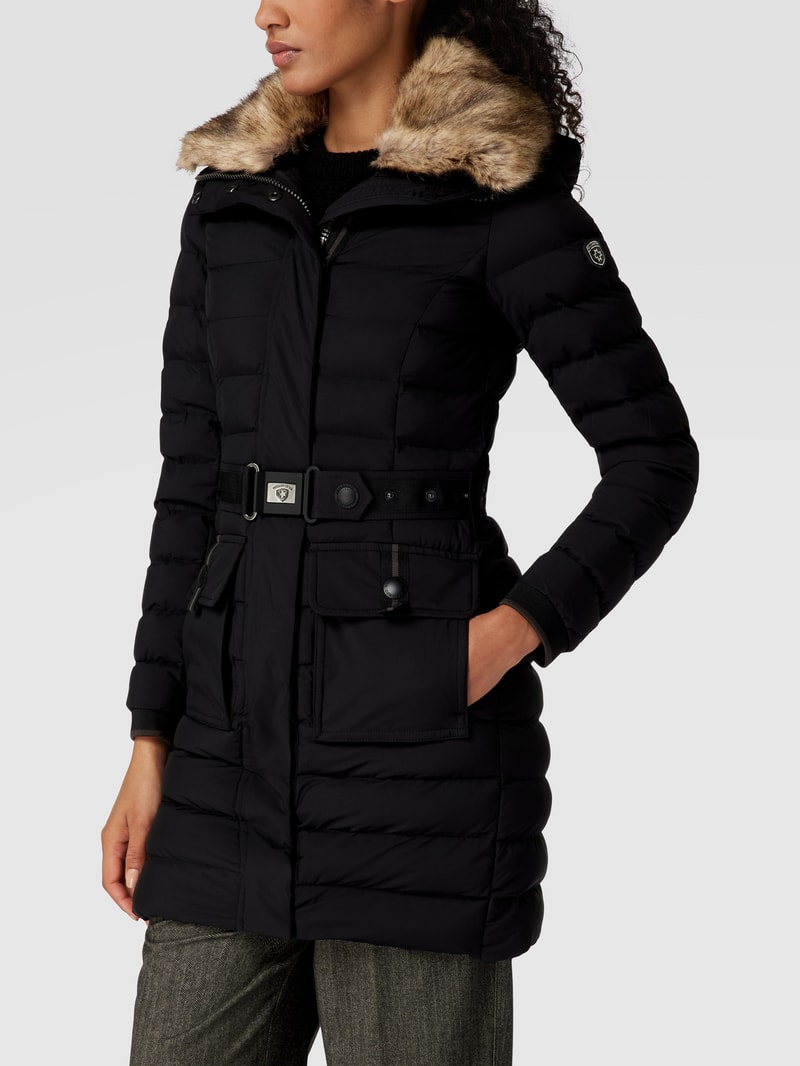 Abendstern 719 Funktionsjacke mit Webpelz in schwarz