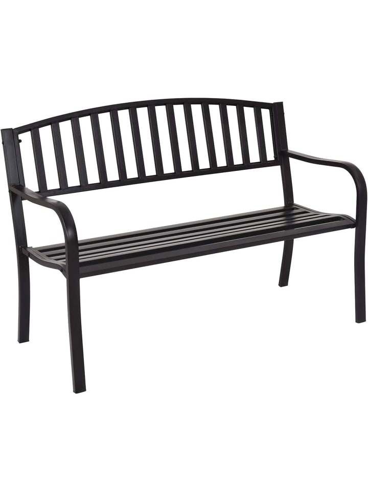 COSTWAY Gartenbank 2-3 Sitzer in Schwarz günstig kaufen onesize