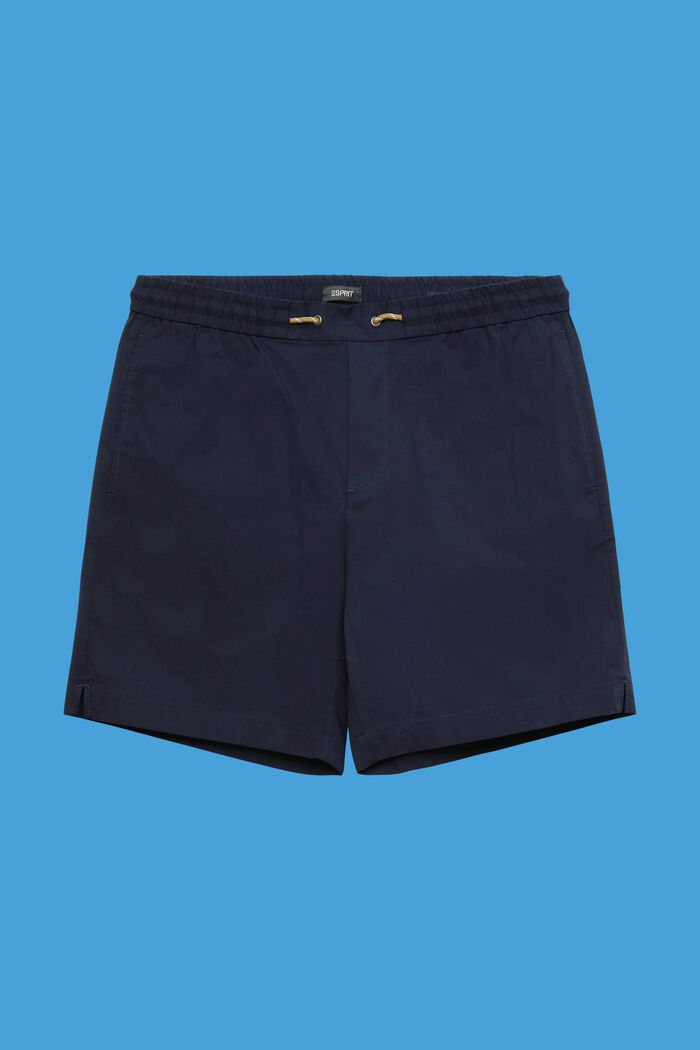 Pull-on-Shorts aus Baumwoll-Popelin