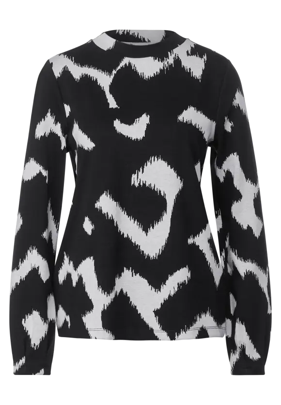 Street One Shirt mit Jaquard Muster