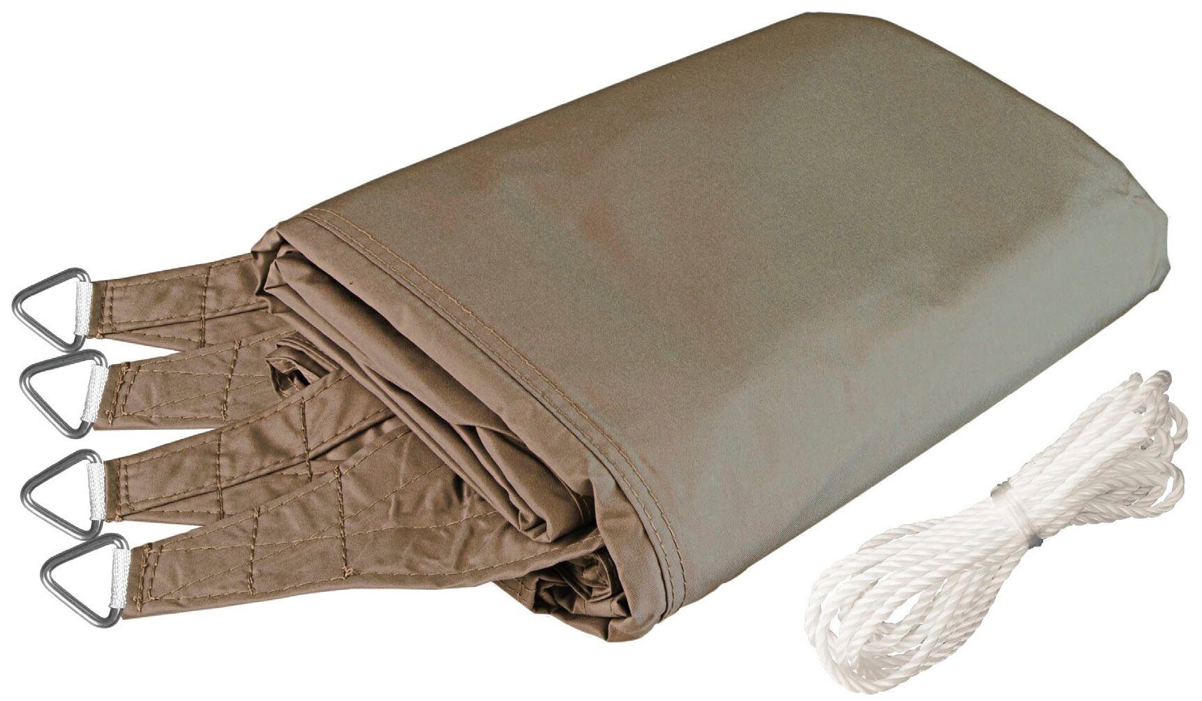 Windhager Sonnensegel Cannes Rechteck, 2x3m, taupe