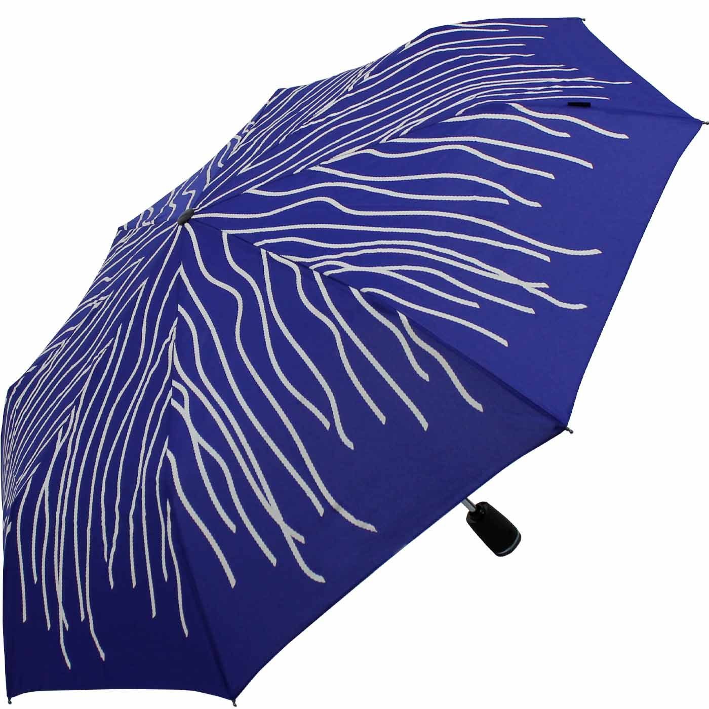 Knirps® Langregenschirm Large Duomatic mit Farbwechsel - Wet Print Rope, bei Nässe färben sich die weißen Fäden bunt