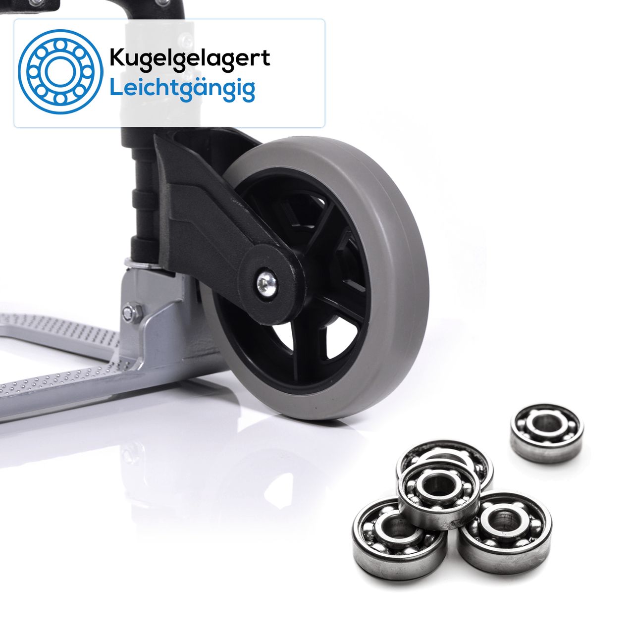 TroniTechnik TroniTechnik® Sackkarre Handkarre klappbar, Transportkarre bis 80kg, Klappwagen