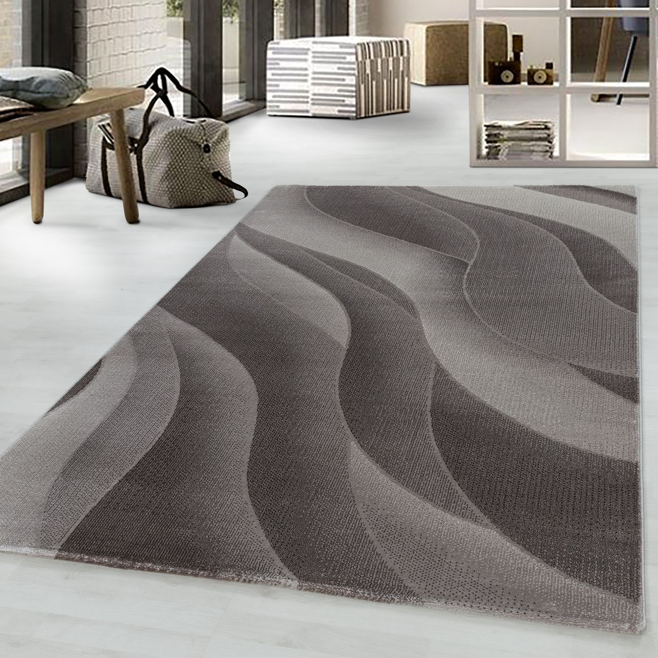 Ayyildiz Teppich, COSTA 3523, BROWN, 200 x 290 cm