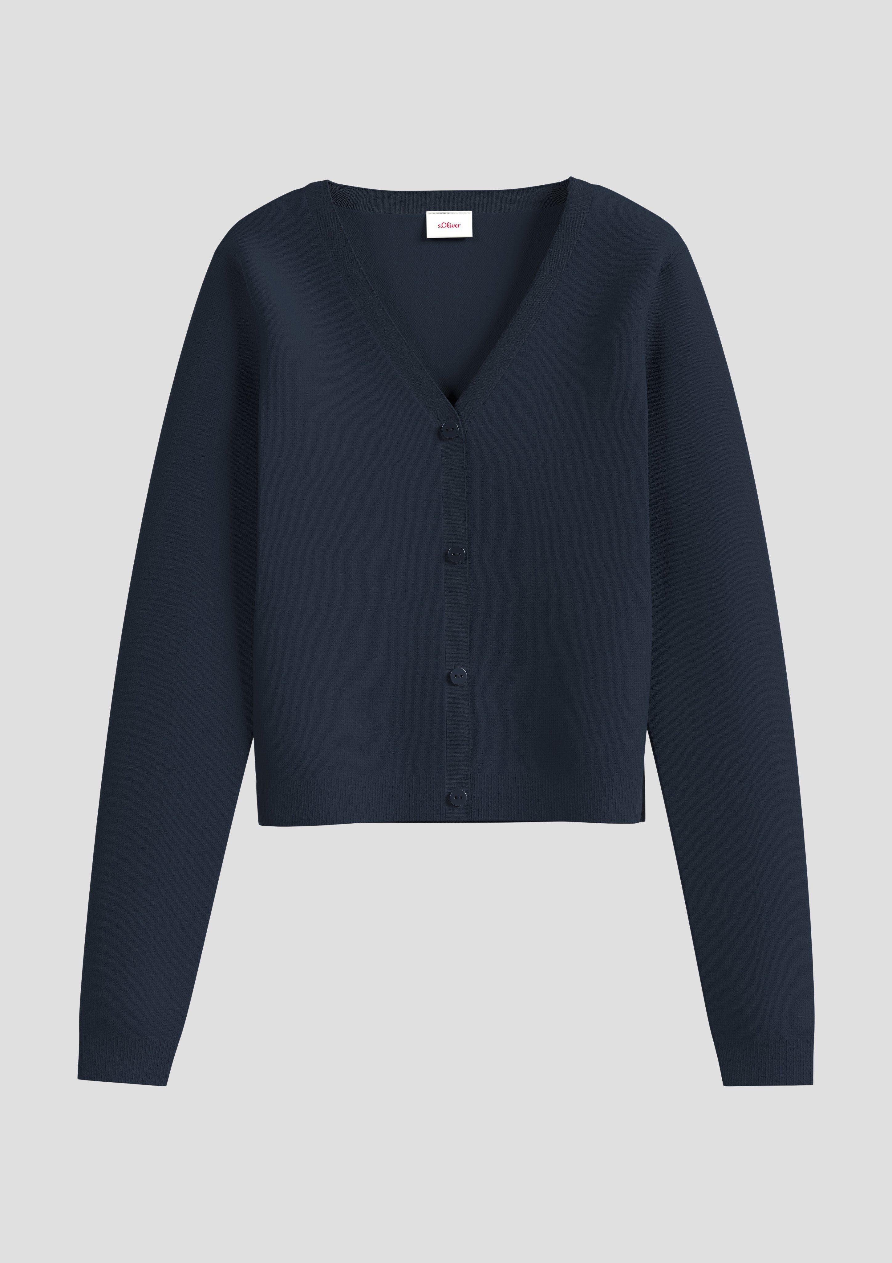 Strickjacke mit V-Ausschnitt  2140223-5952