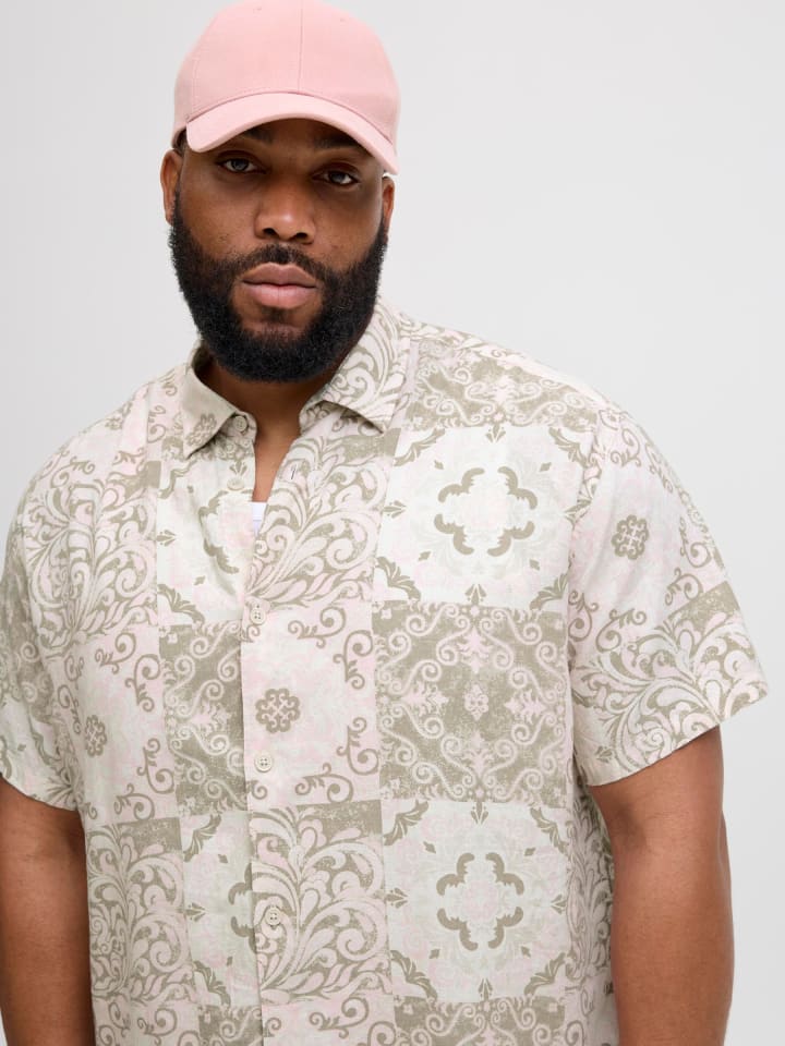 JACK & JONES PLUS Hemd in Tickled Pink günstig kaufen