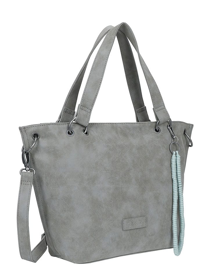 Fritzi aus Preußen Schultertasche in Grau - (B)12 x (H)31 x (T)40 cm günstig kaufen onesize
