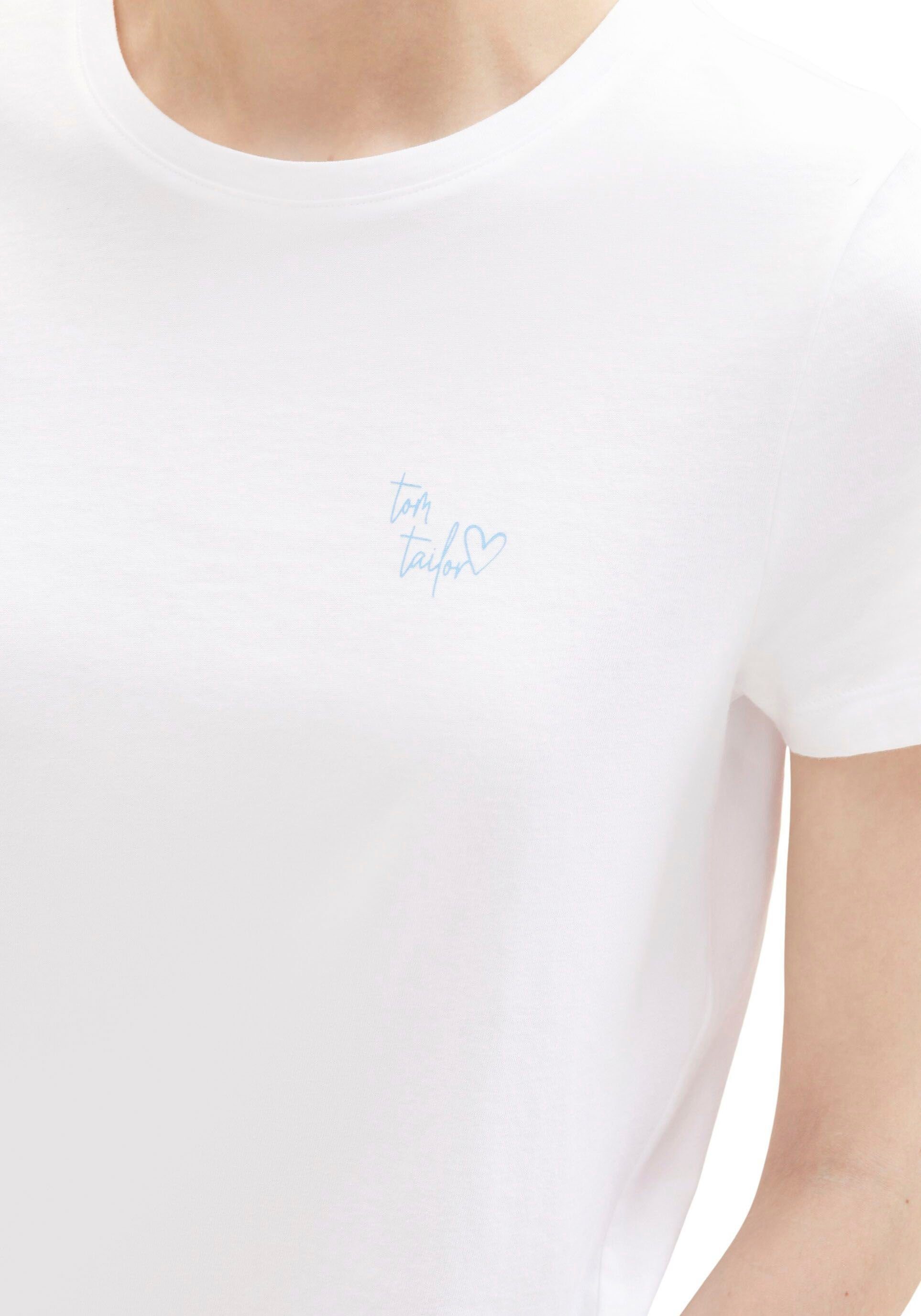 TOM TAILOR Kurzarmshirt (Packung, 2-tlg., 2 Stück) in verschiedenen Dessins und Farb-Kombis