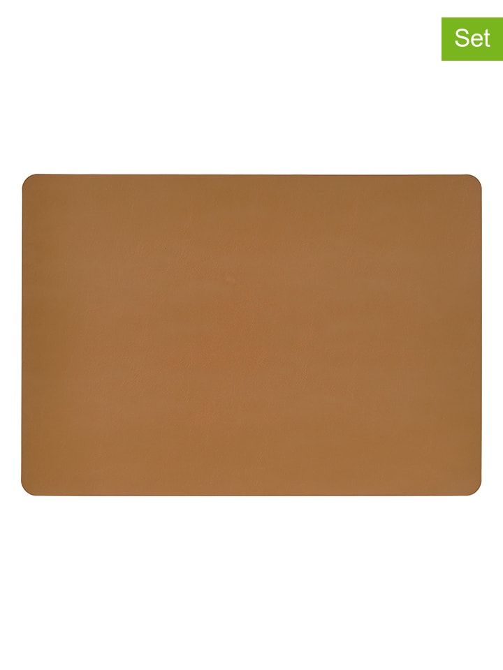 Villa Collection 6er-Set: Tischstets in Hellbraun - (L)43 x (B)30 cm günstig kaufen onesize