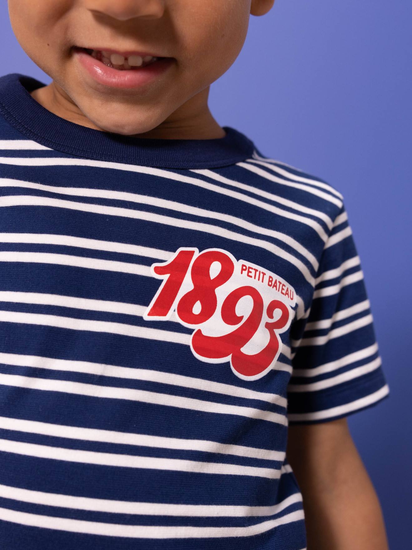 Petit Bateau Jungen T-Shirt PETIT BATEAU, Bio-Baumwolle - blau