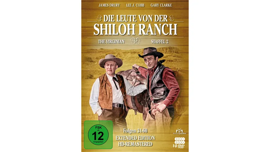 Die Leute von der Shiloh Ranch - Staffel 2 (HD-Remastered) (The Virginian: Extended Edition) (Fernsehjuwelen) (10 DVDs)