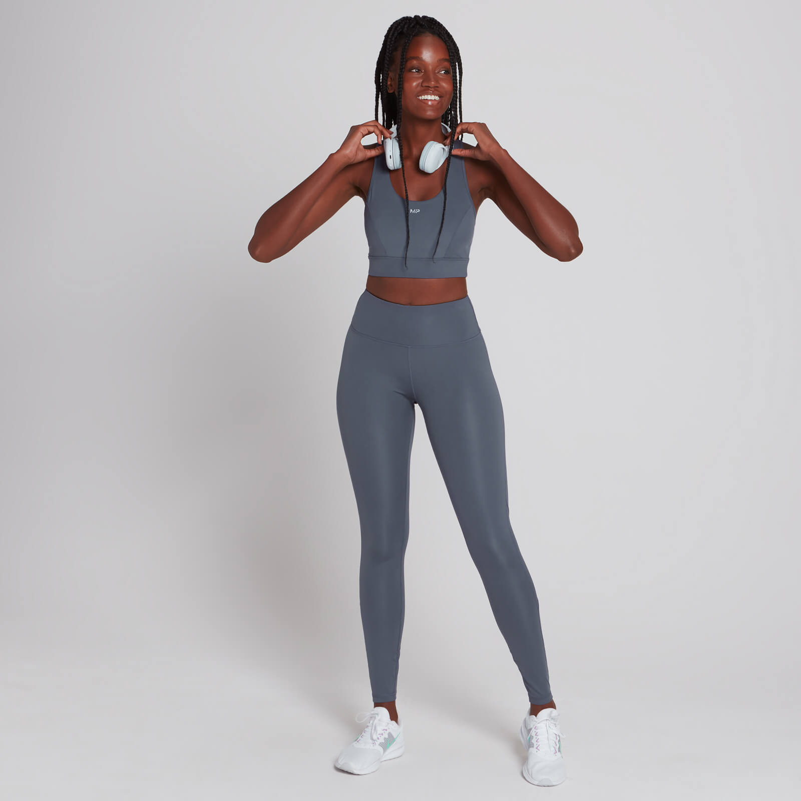 Brassière de sport MP Velocity pour femmes – Bleu ombragé