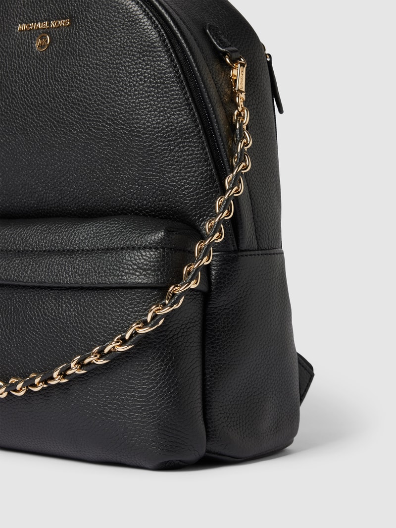 Rucksack mit Label-Applikation Modell 'SLATER' in schwarz