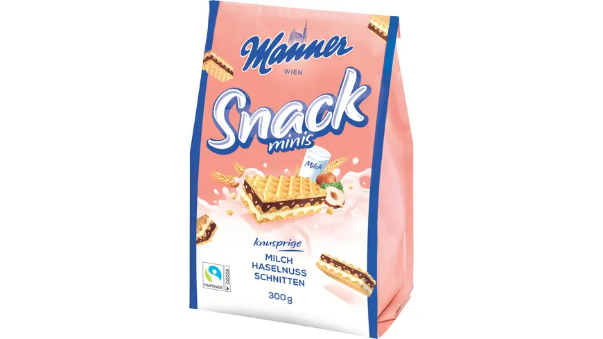 Manner Snack Minis Milch Haselnuss Schnitten 300 g